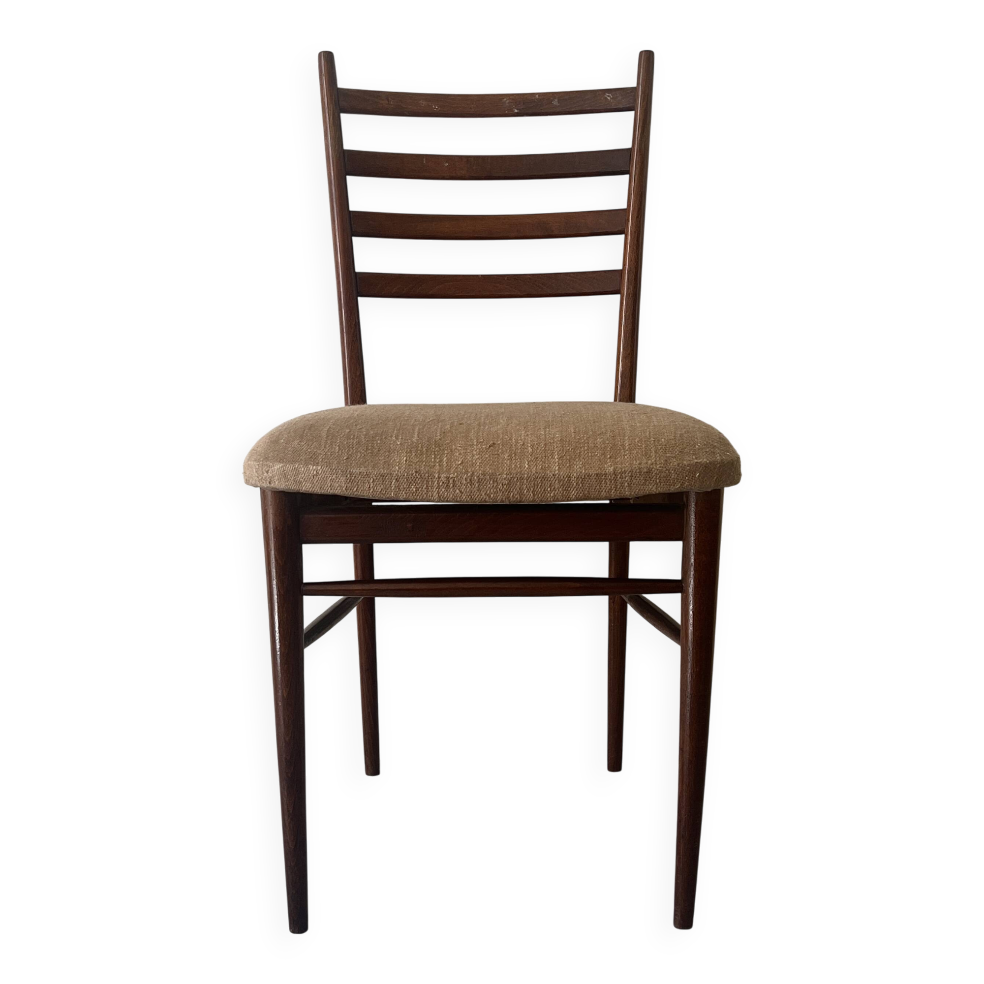 Wire wood chair in the style of Gio Ponti, Italy 1970.
