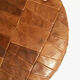 Patchwork leather storage pouf, 1970s