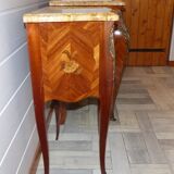 Commode et table de chevet en bois de rose