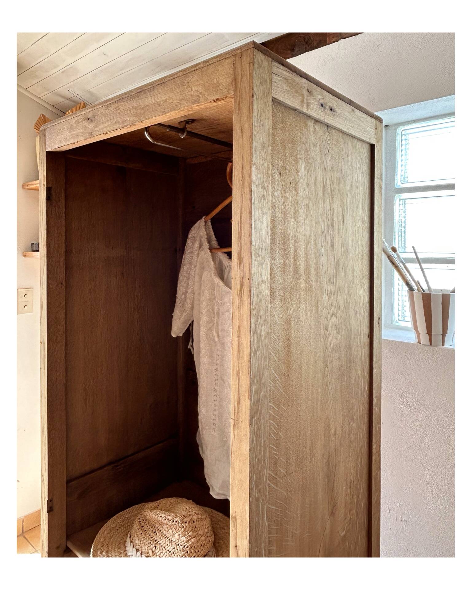 Asymmetrical Parisian wardrobe