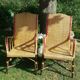 Paire de fauteuils en osier ou rotin et bambou