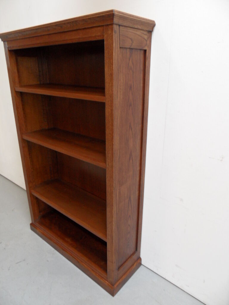 Vintage oak open bookcase