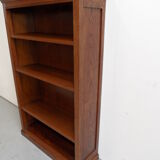 Vintage oak open bookcase