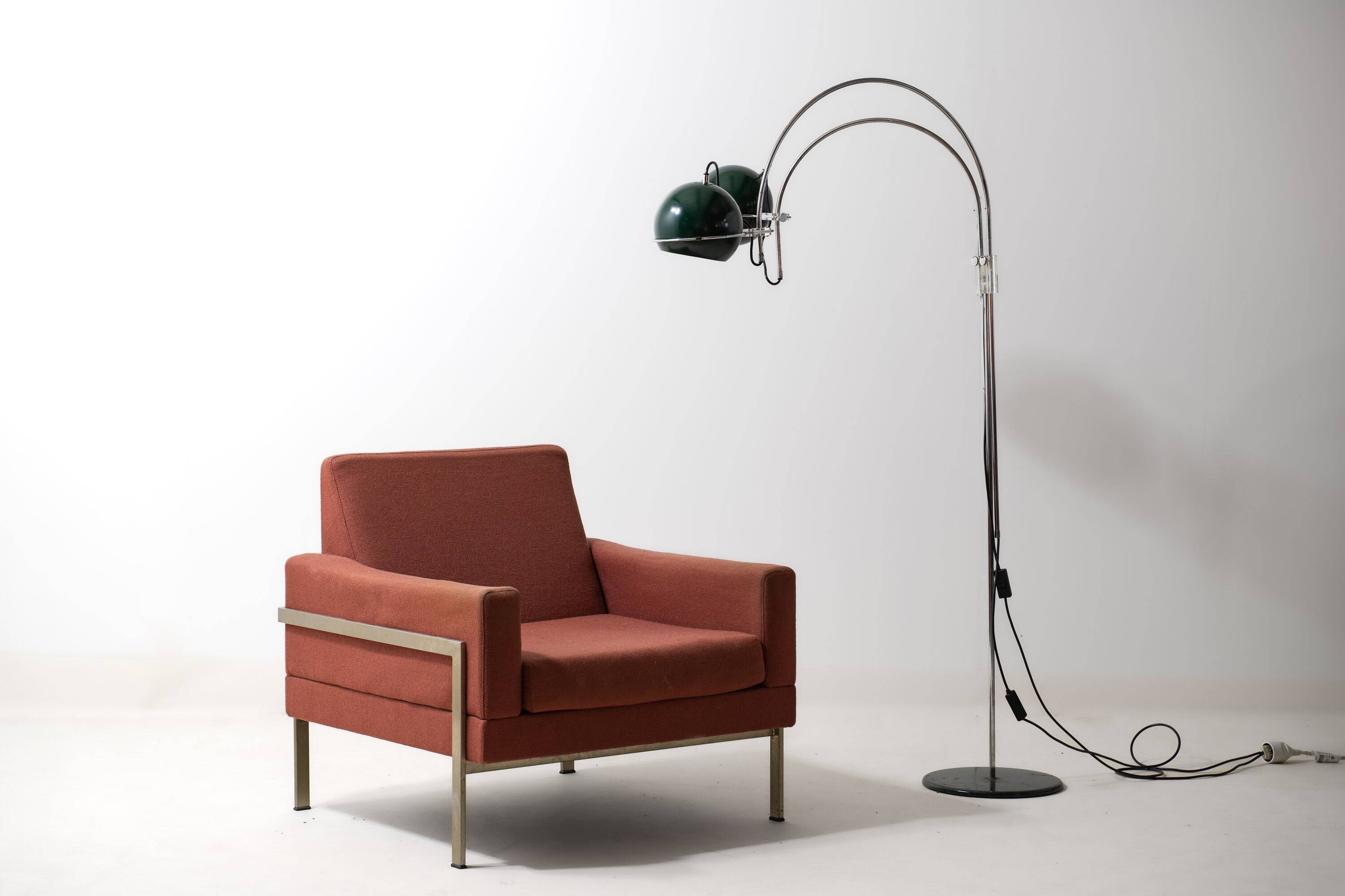 Mid Century GEPO Double Arc Space Age Eyeball Floor Lamp