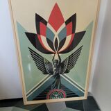 Obey "Lotus Angel" screen print