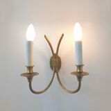 Pair brass wall lighjt
