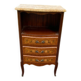 Louis XV style rosewood bedside table
