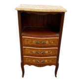 Chevet en bois de rose de style Louis XV