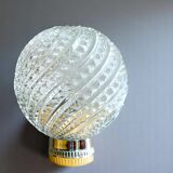Mid Century clear glass si wall sconce lamp