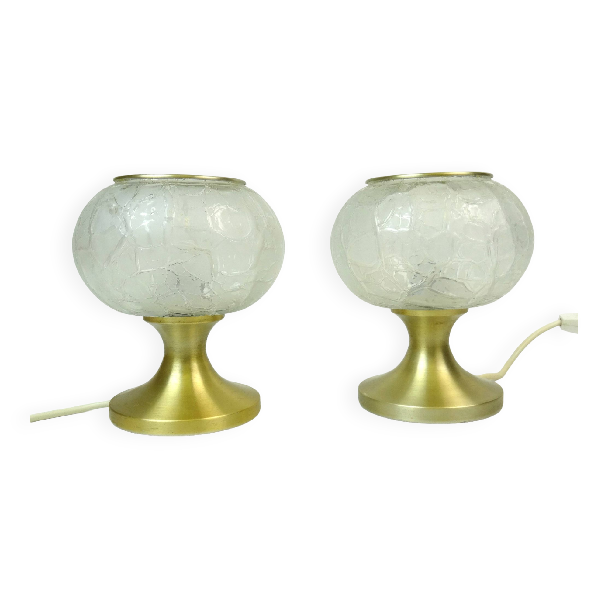 Beautiful Pair of Hollywood Regency bedside desk Lamps by Doria Germany