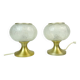 Beautiful Pair of Hollywood Regency bedside desk Lamps by Doria Germany