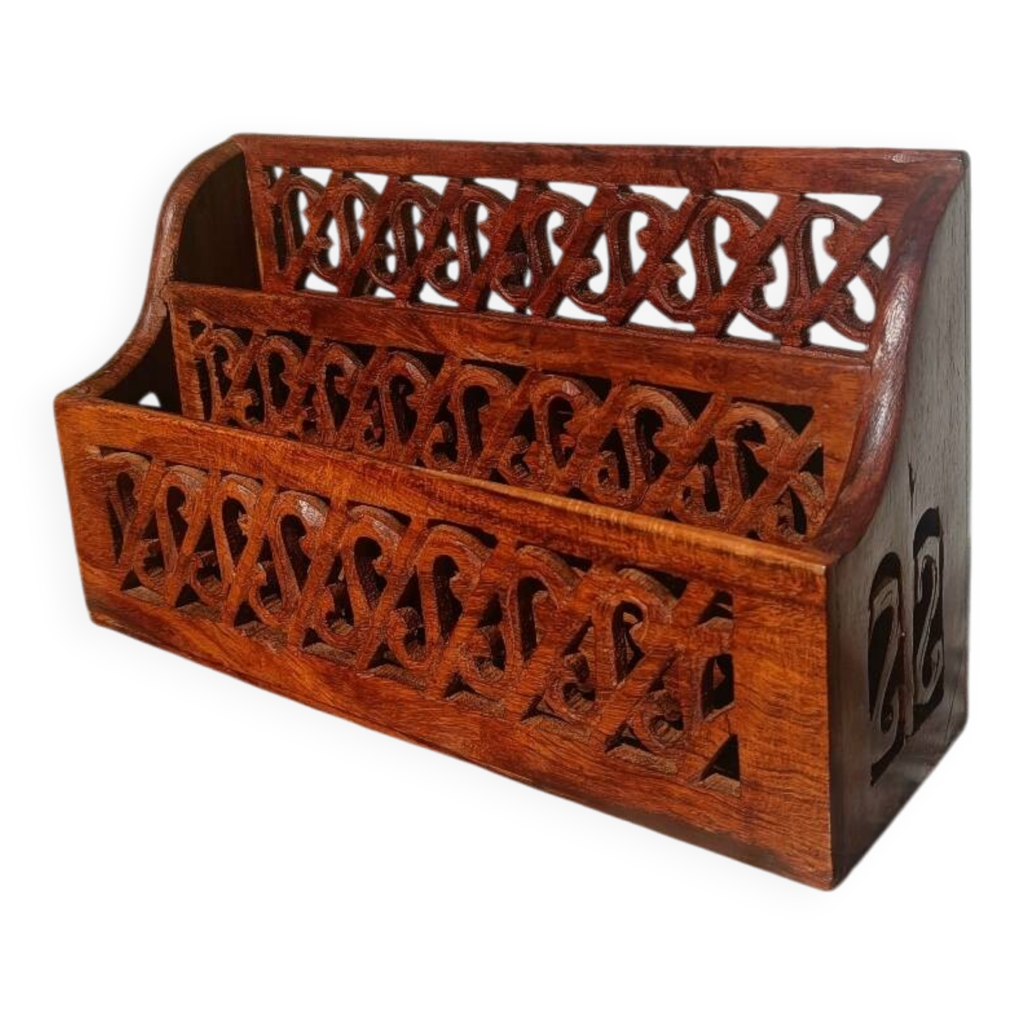 Wooden letter holder