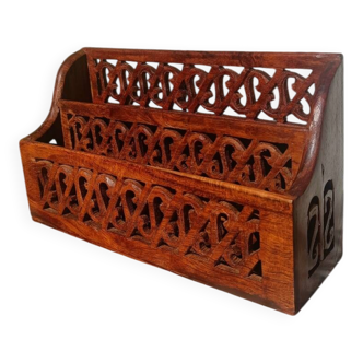 Wooden letter holder