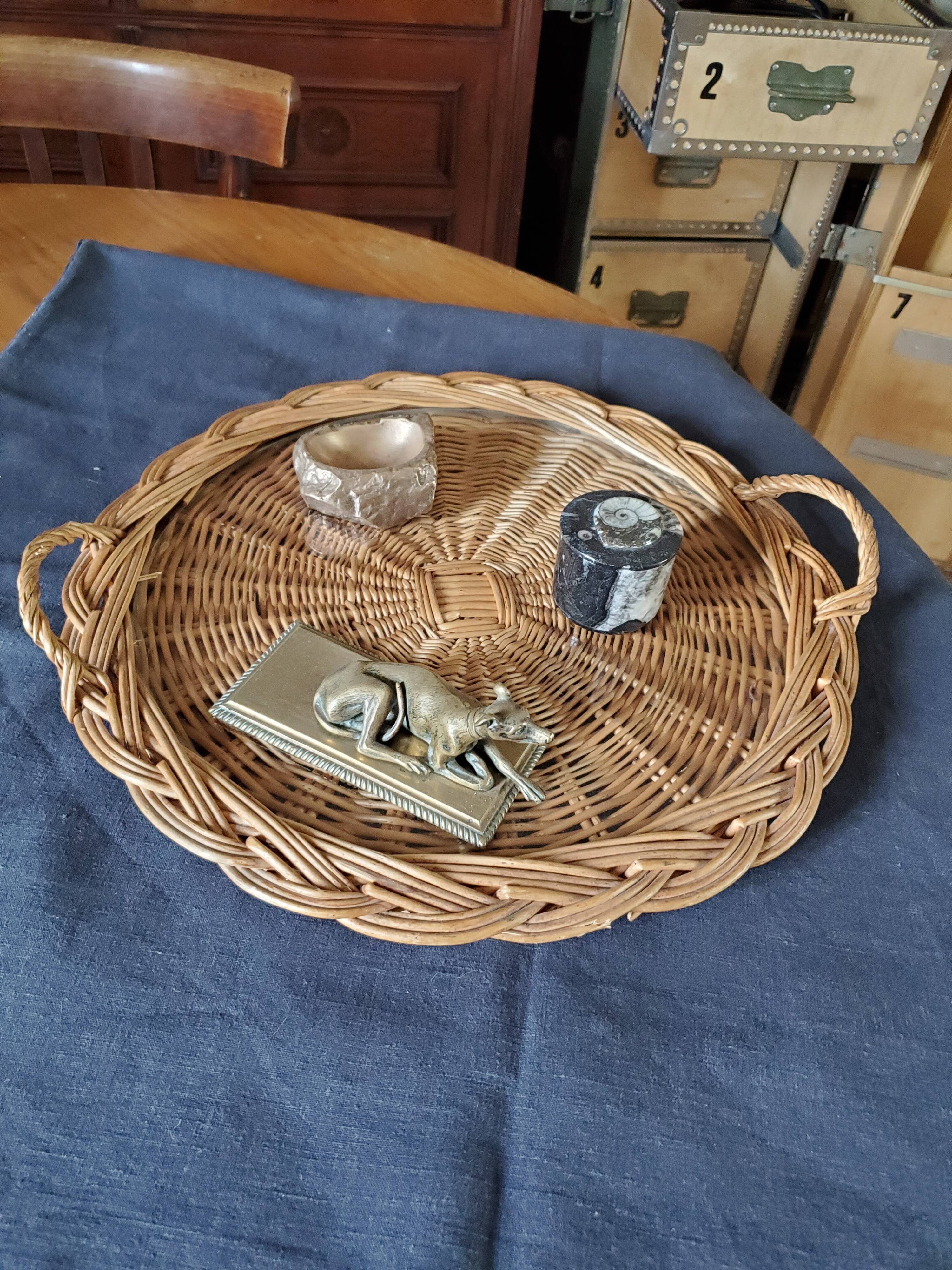 Rattan tray