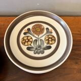 BHV - 6 flat plates in antique stoneware, England