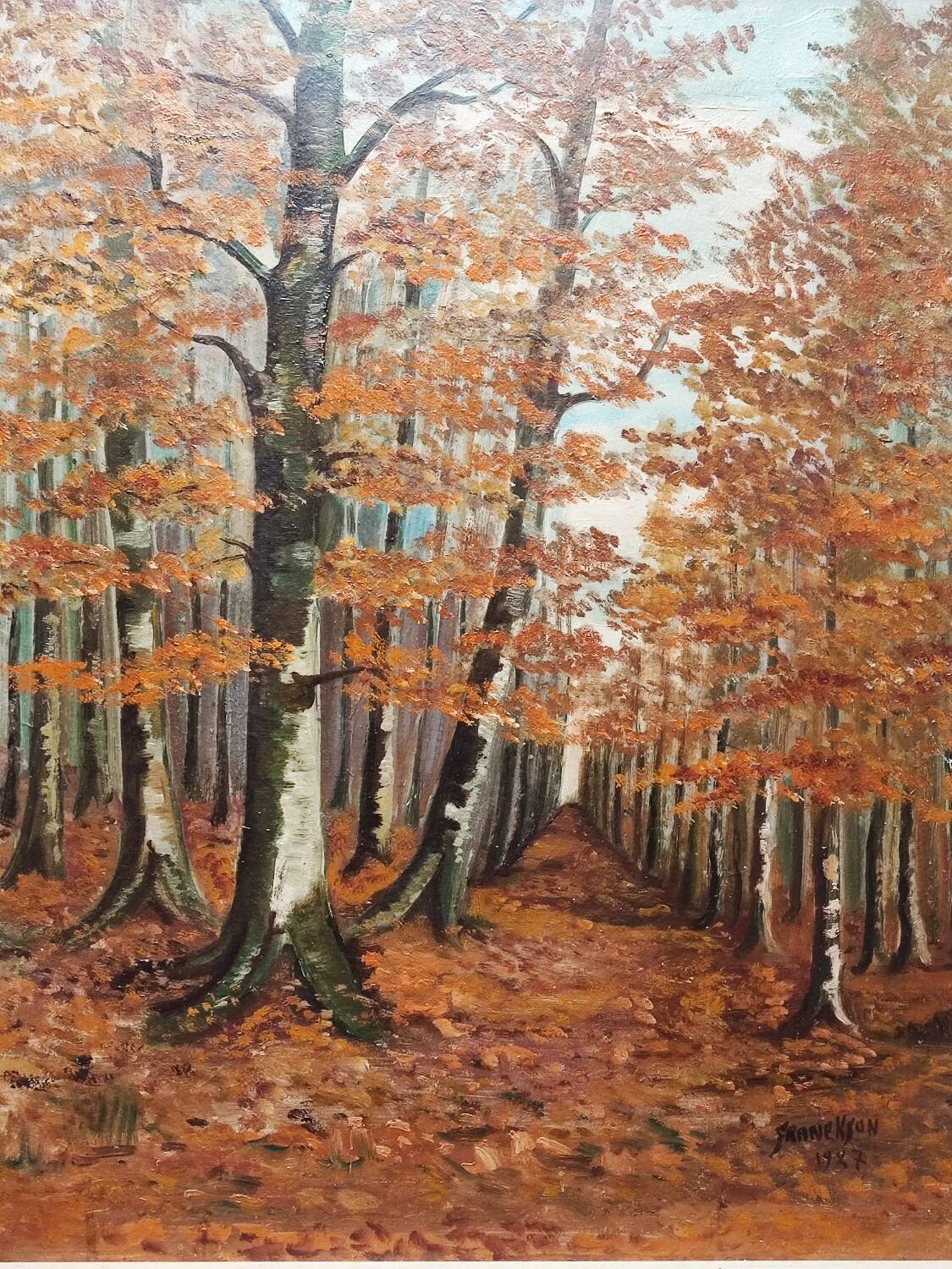 Tableau - paysage forestier
