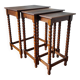 Antique wooden nesting table