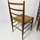 Set of 4 vintage Italian chairs in Superleggera style