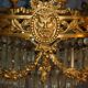 Gilded bronze chandelier and tassels late nineteenth century