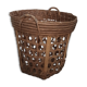 Large basket 53 cm in rattan and wicker basket