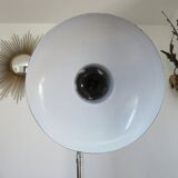 Lamp in white lacquered metal and chrome metal 60/70s