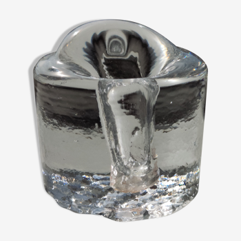 Swedish Pukeberg Crystal Solifleur Vase 1960s by Conny Walther & Uno Westerberg
