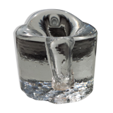 Swedish Pukeberg Crystal Solifleur Vase 1960s by Conny Walther & Uno Westerberg