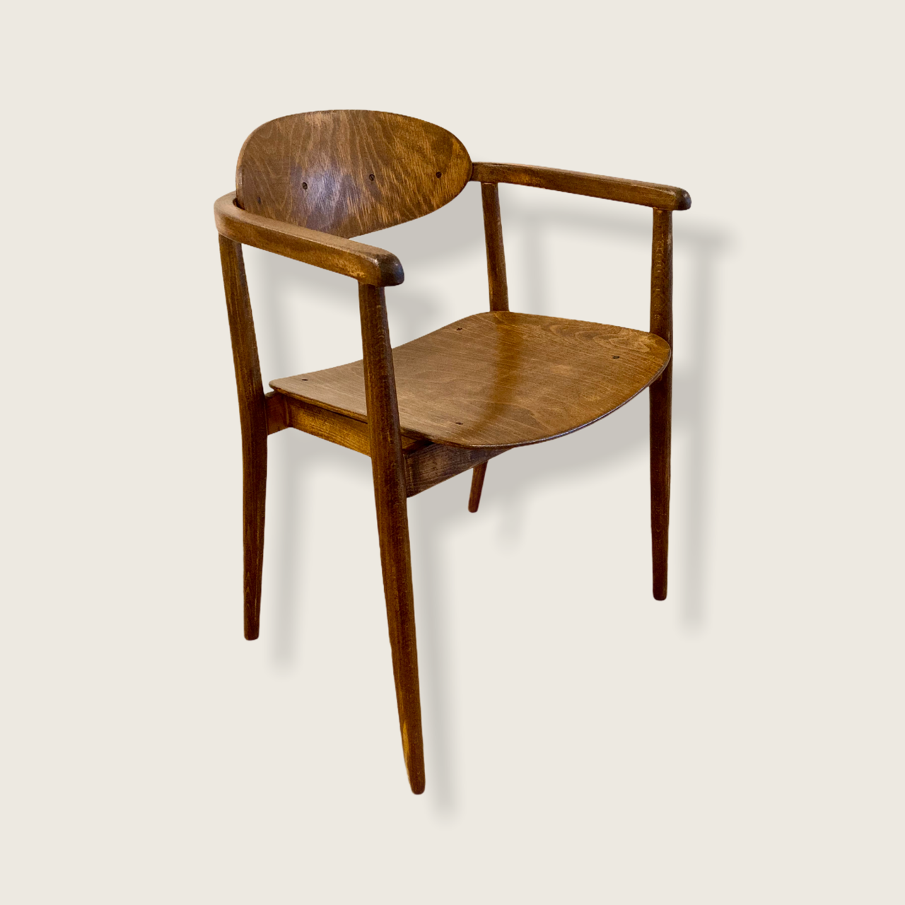 Vintage wooden armchair