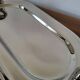 Silver-plated metal foie gras serving platter