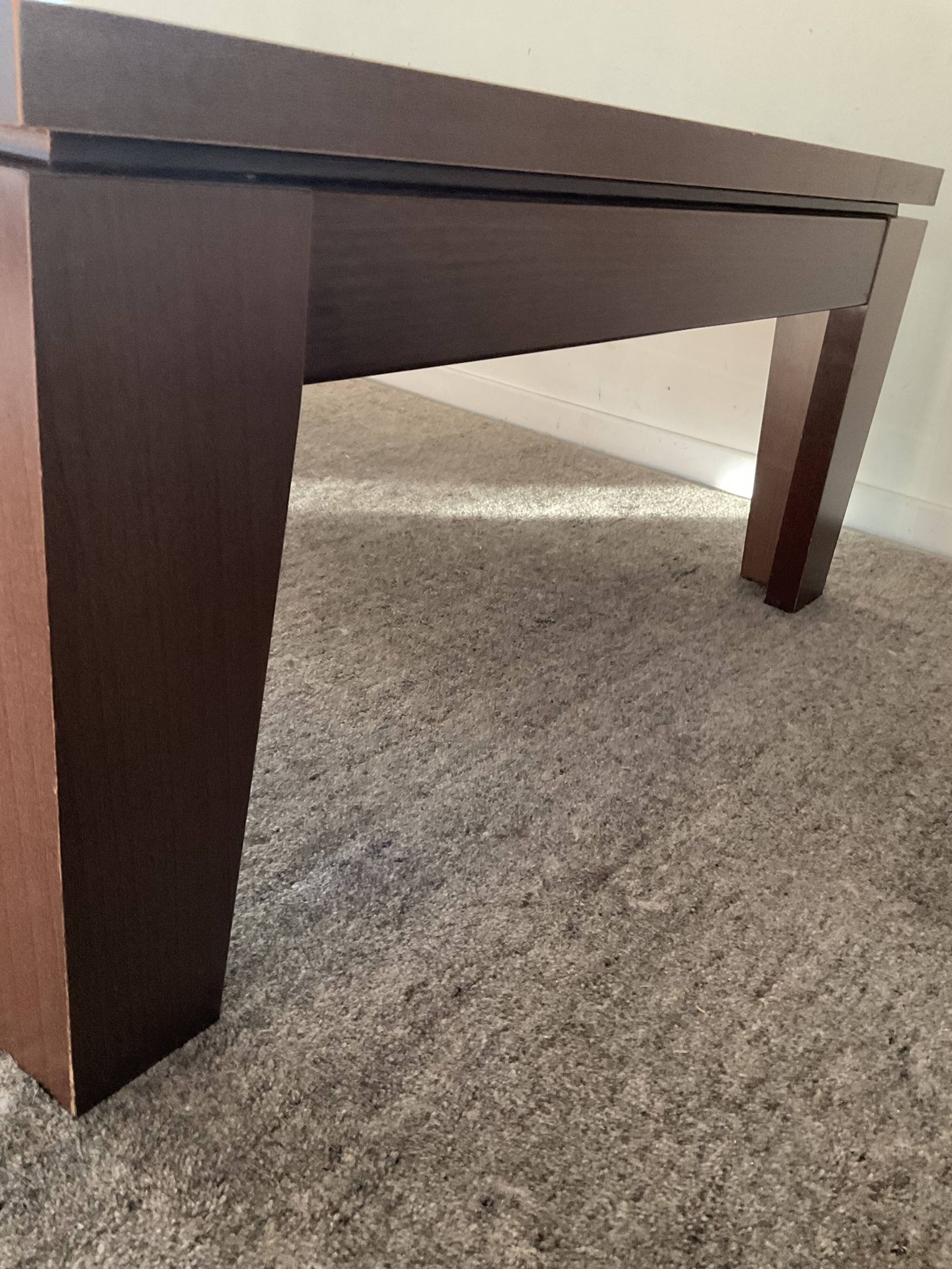 Table basse Italy en bois et verre