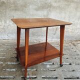 Retro trolley teak design 50s side table