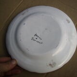 Passavant earthenware plate in Argonne tricolore motif revolution