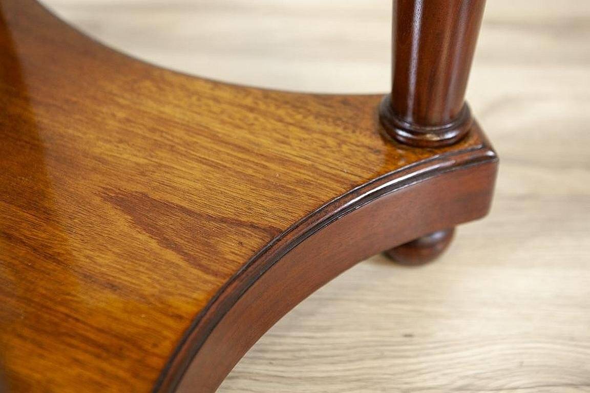 Late 19th Century Biedermeier Mahogany Oval Side Table, 1890s