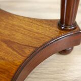 Late 19th Century Biedermeier Mahogany Oval Side Table, 1890s