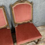 Important pair of Renaissance style chairs in carved wood