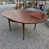 Scandinavian extendable table in rosewood from the 1960s, butterfly extension.