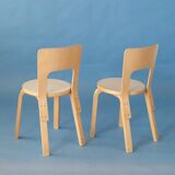 Set of 4 Chair 66, Alvar Aalto, Artek