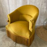 Velvet toad armchair