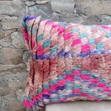 Magnifique coussin Kilim berbère vintage du Maroc