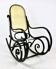 Vintage Black Rocking Chair attributed to Michael Thonet