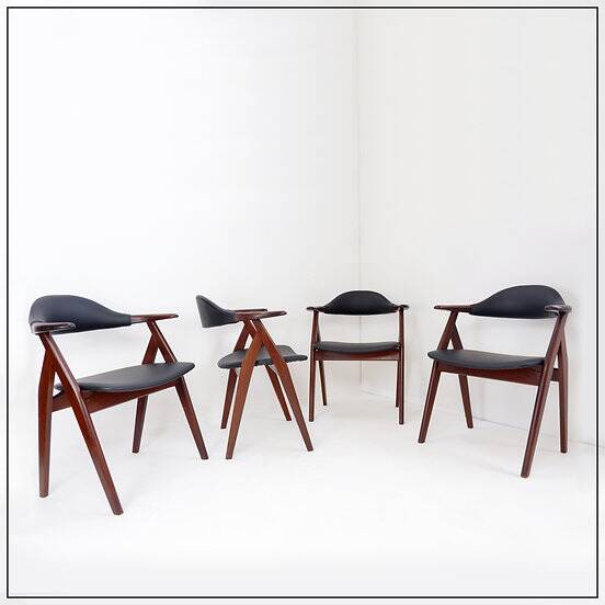 "Cow Horn" Chairs by Tijsseling Meubelfabriek, Netherlands 1960 - sold individually - 4 available