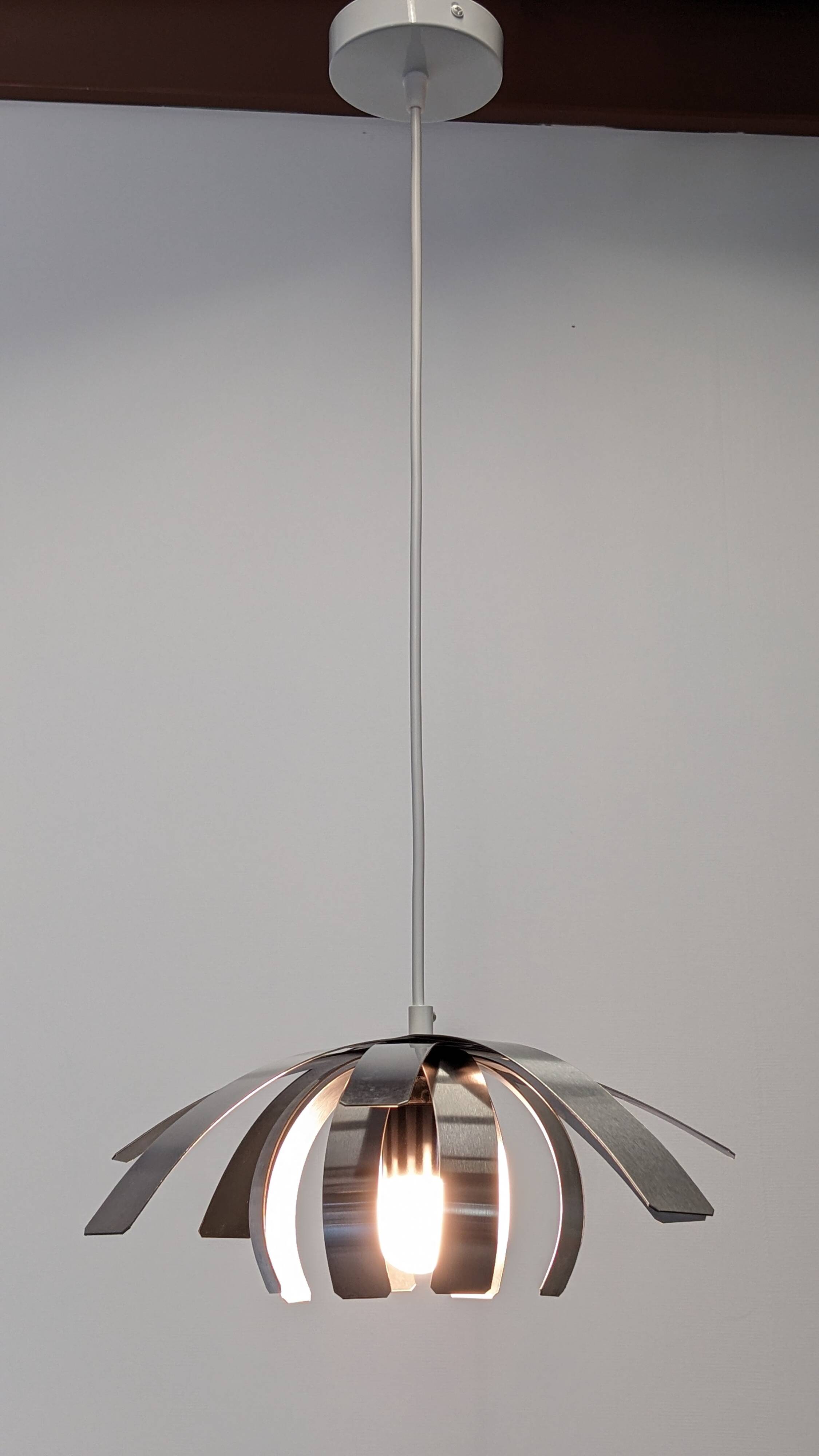 Space Age "Flower" pendant light by Jocelyne Trocmé for Oxar France circa 1970