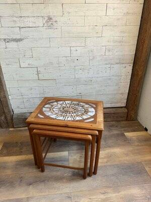 Vintage Danish Teak Nesting Tables from Mobelfabrikken Toften, 1960s