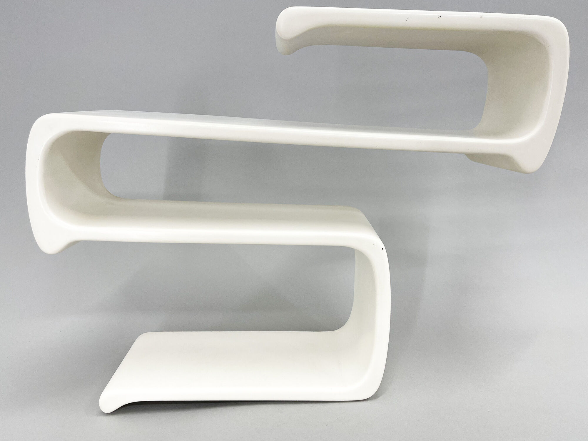 1960's italian Mobelhause laquered wood shelf