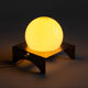 Wall lamp or table lamp in steel and opaline, France, 80s