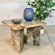 Table d'appoint ou table basse en marbre multicolore, Italie, années 1970