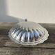 Metal shell butter dish