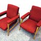 Scandinavian living room set with two armchairs and a sofa, 1960s