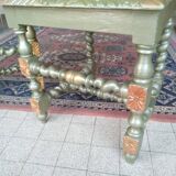 Set of 2 Henri II style fluted chairs, renovated