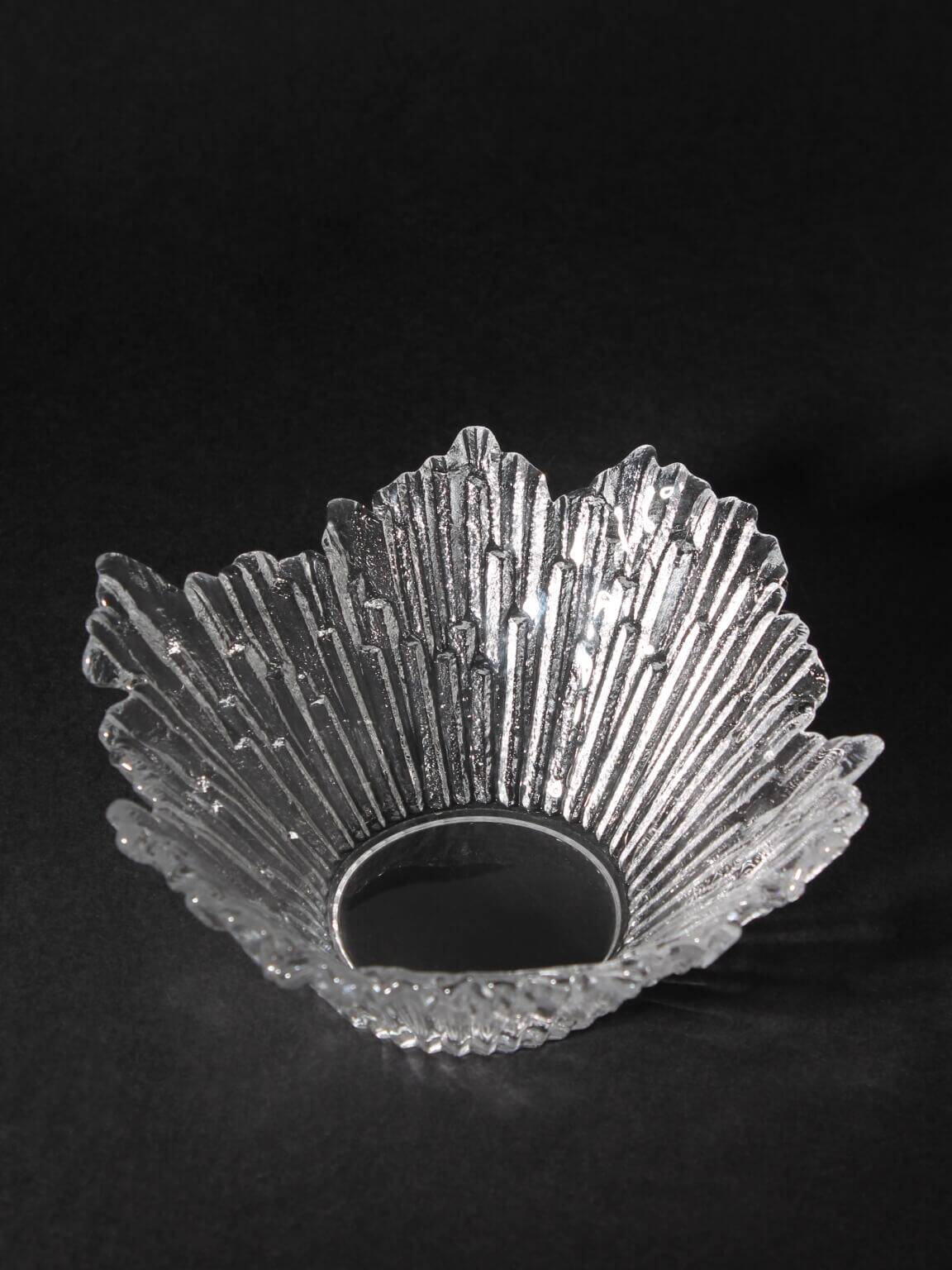 Tapio Wirkkala "Revoltunet" Ice Glass Bowl, 1970s, Finland